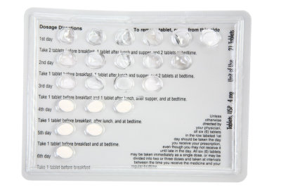 scheduled medicine packaging concept